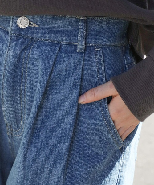 Honeys（ハニーズ）の「デニムショートパンツ（デニムパンツ・レディース・インディゴブルー/ブルー/アイボリー/ブラック/ブルー系その他/ライトブルー・SS/S/M/L/LL）」の19枚目の写真