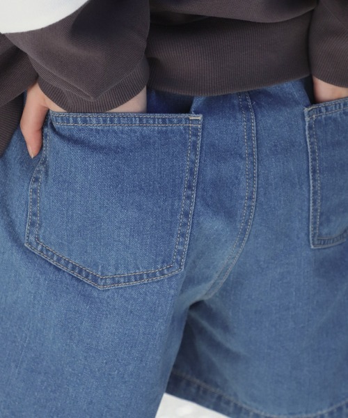 Honeys（ハニーズ）の「デニムショートパンツ（デニムパンツ・レディース・インディゴブルー/ブルー/アイボリー/ブラック/ブルー系その他/ライトブルー・SS/S/M/L/LL）」の20枚目の写真