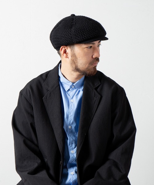 RACAL（ラカル）の「Low-gauge Busket Knit Cas / ローゲージニットバスケット編みキャスケット（キャスケット・メンズ・ベージュ/オフホワイト/チャコールグレー/ブラック・LARGE/MEDIUM）」の3枚目の写真