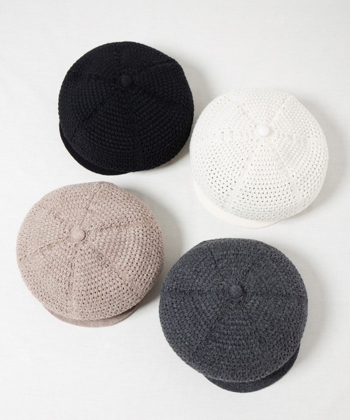 RACAL（ラカル）の「Low-gauge Busket Knit Cas / ローゲージニットバスケット編みキャスケット（キャスケット・メンズ・ベージュ/オフホワイト/チャコールグレー/ブラック・LARGE/MEDIUM）」の5枚目の写真