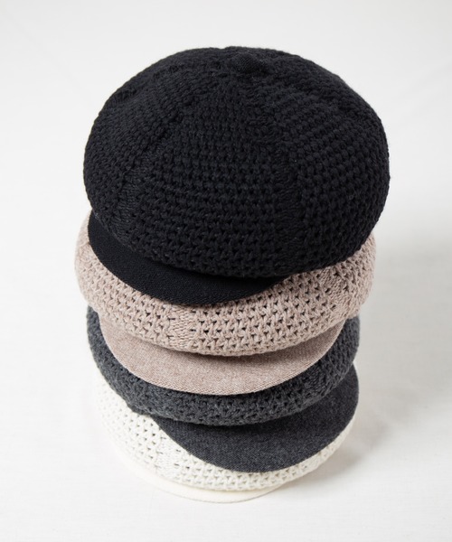 RACAL（ラカル）の「Low-gauge Busket Knit Cas / ローゲージニットバスケット編みキャスケット（キャスケット・メンズ・ベージュ/オフホワイト/チャコールグレー/ブラック・LARGE/MEDIUM）」の17枚目の写真