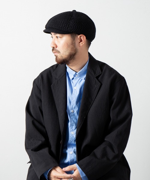 RACAL（ラカル）の「Low-gauge Busket Knit Cas / ローゲージニットバスケット編みキャスケット（キャスケット・メンズ・ベージュ/オフホワイト/チャコールグレー/ブラック・LARGE/MEDIUM）」の21枚目の写真