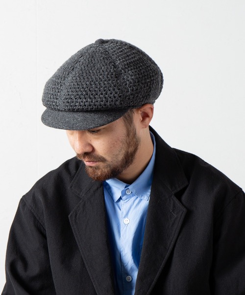 RACAL（ラカル）の「Low-gauge Busket Knit Cas / ローゲージニットバスケット編みキャスケット（キャスケット・メンズ・ベージュ/オフホワイト/チャコールグレー/ブラック・LARGE/MEDIUM）」の12枚目の写真