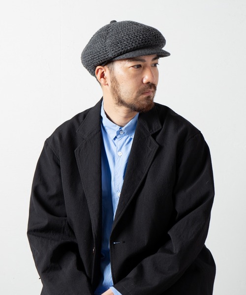 RACAL（ラカル）の「Low-gauge Busket Knit Cas / ローゲージニットバスケット編みキャスケット（キャスケット・メンズ・ベージュ/オフホワイト/チャコールグレー/ブラック・LARGE/MEDIUM）」の19枚目の写真