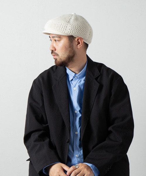 RACAL（ラカル）の「Low-gauge Busket Knit Cas / ローゲージニットバスケット編みキャスケット（キャスケット・メンズ・ベージュ/オフホワイト/チャコールグレー/ブラック・LARGE/MEDIUM）」の22枚目の写真