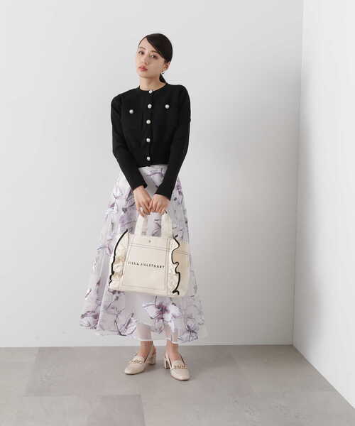 JILL by JILL STUART（ジルバイジルスチュアート）の「◆フリルトート（大）（トートバッグ・レディース・ブラック/ブラウン/ホワイト・FREE）」の10枚目の写真