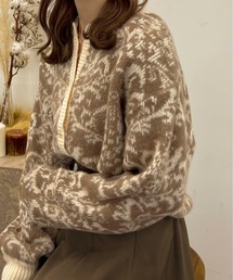 apres jour clair | 【apres jour clair】アソートジャガードニットカーディガン【ZOZOTOWN限定アイテム】(カーディガン/ボレロ)