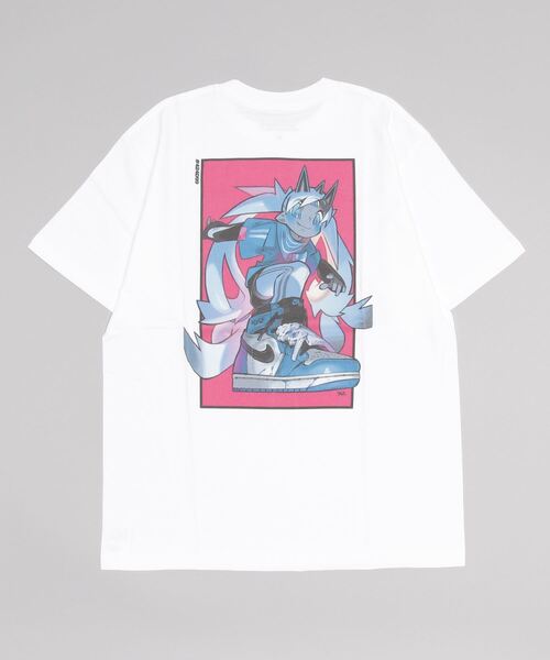 atmos pink(アトモスピンク)の「artrA x Sevnzel TEE / アルトラ x セヴンゼル ティー(Tシャツ/カットソー・メンズ・ホワイト・M/L)」の1枚目の写真