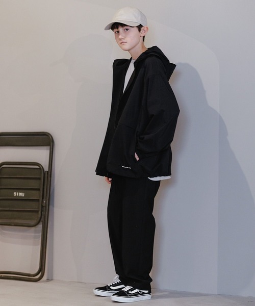 GLOBAL WORK（グローバルワーク）の「ストレッチテーパードパンツ/AND YUA ANY/162732（その他パンツ・キッズ・ブラック/ネイビー・150cm/160cm）」の3枚目の写真