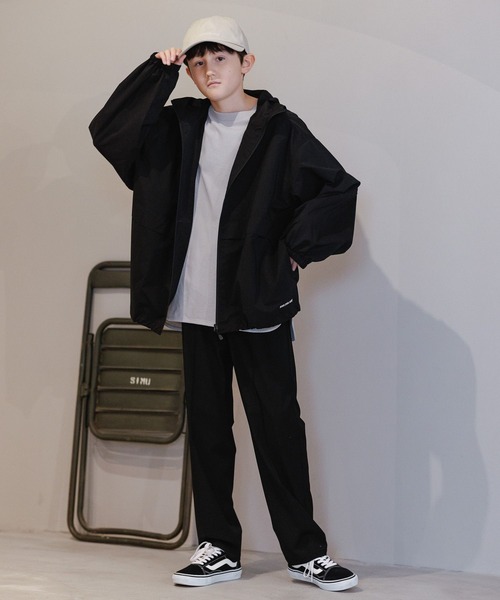 GLOBAL WORK（グローバルワーク）の「ストレッチテーパードパンツ/AND YUA ANY/162732（その他パンツ・キッズ・ブラック/ネイビー・150cm/160cm）」の4枚目の写真