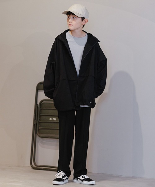 GLOBAL WORK（グローバルワーク）の「ストレッチテーパードパンツ/AND YUA ANY/162732（その他パンツ・キッズ・ブラック/ネイビー・150cm/160cm）」の6枚目の写真