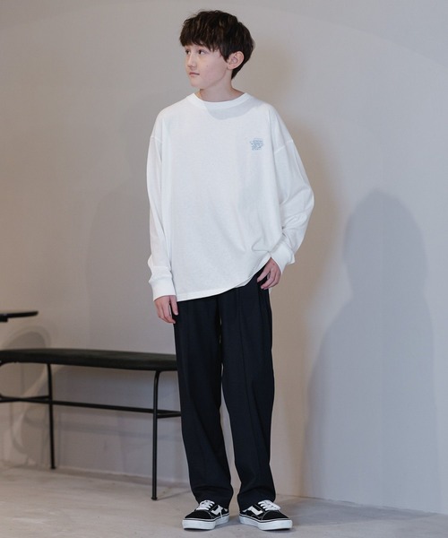 GLOBAL WORK（グローバルワーク）の「ストレッチテーパードパンツ/AND YUA ANY/162732（その他パンツ・キッズ・ブラック/ネイビー・150cm/160cm）」の13枚目の写真