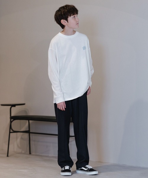 GLOBAL WORK（グローバルワーク）の「ストレッチテーパードパンツ/AND YUA ANY/162732（その他パンツ・キッズ・ブラック/ネイビー・150cm/160cm）」の14枚目の写真