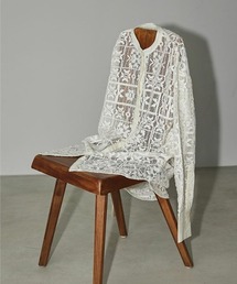 ブロックレースシャツ トゥデイフル ホワイト TODAYFUL