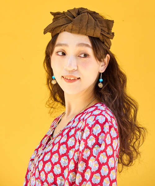 チャイハネ(チャイハネ)の「【チャイハネ】エランヘアバンド(ヘアバンド・レディース・ブラウン/マスタード/ベージュ/ブラック・FREE)」の15枚目の写真