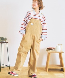 nemne store | 【低身長用サイズあり】ぽてとかっぷる かりん・ckarryコラボ／配色ベルトオーバーオール(サロペット/オーバーオール)