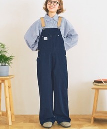 【低身長用サイズあり】ぽてとかっぷる かりん・ckarryコラボ/配色ベルトオーバーオール