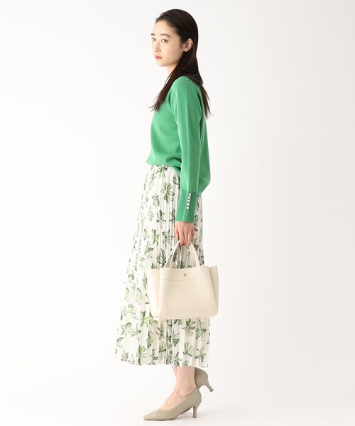 OPAQUE.CLIP（オペークドットクリップ）の「◆軽量フェイクレザーミドルトートバッグ【2way】（トートバッグ・レディース・グレー/オフホワイト/ベージュ/ブラック/イエロー・00）」の9枚目の写真