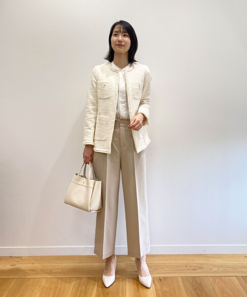 OPAQUE.CLIP（オペークドットクリップ）の「◆軽量フェイクレザーミドルトートバッグ【2way】（トートバッグ・レディース・グレー/オフホワイト/ベージュ/ブラック/イエロー・00）」の11枚目の写真