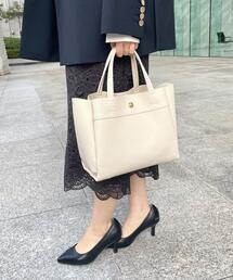 OPAQUE.CLIP | 軽量フェイクレザーミドルトートバッグ【2way】(トートバッグ)