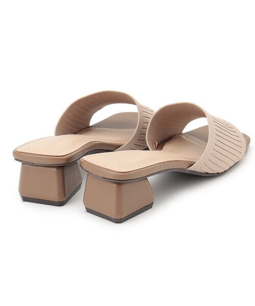 SHOO・LA・RUE（シューラルー）の「◆ニットヒールサンダル（サンダル・レディース・サンドベージュ/アイボリー/ブラック・35/45）」の6枚目の写真