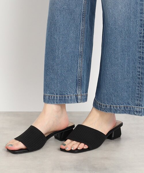 SHOO・LA・RUE（シューラルー）の「◆ニットヒールサンダル（サンダル・レディース・サンドベージュ/アイボリー/ブラック・35/45）」の10枚目の写真