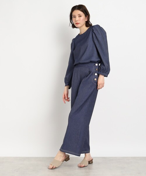 SHOO・LA・RUE（シューラルー）の「◆ニットヒールサンダル（サンダル・レディース・サンドベージュ/アイボリー/ブラック・35/45）」の5枚目の写真