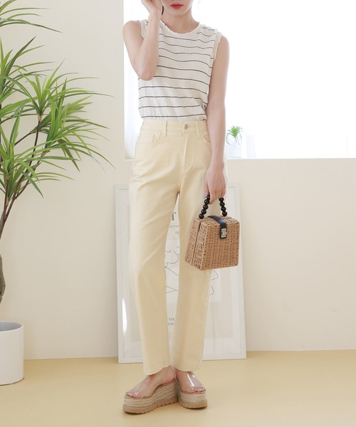 Isn't She?(イズントシー)の「テーパードカラーパンツ(その他パンツ・レディース・イエロー/ホワイト/ベージュ・M/S)」の10枚目の写真
