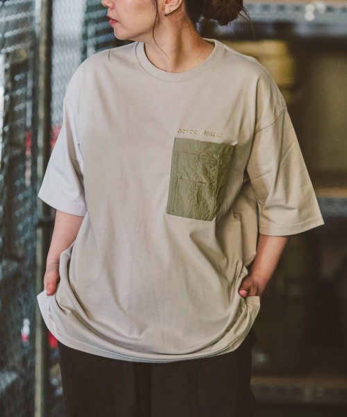 GORDON MILLER(ゴードンミラー)の「GORDON MILLER(ゴードンミラー) クイックドライ ミルポケットティー(Tシャツ/カットソー・メンズ・ブラック/サンドグレー・XL/L/M)」の10枚目の写真