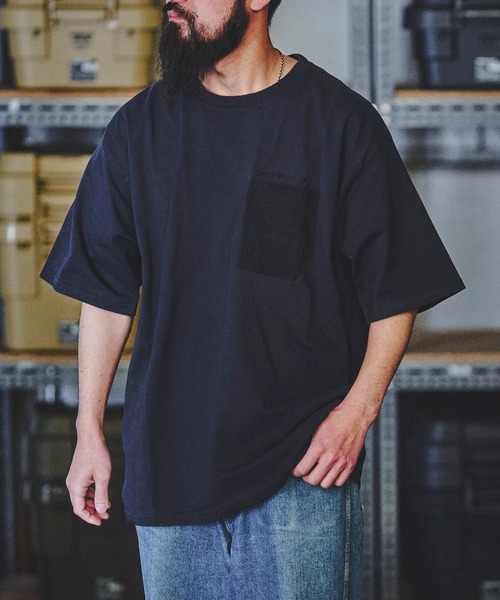 GORDON MILLER(ゴードンミラー)の「GORDON MILLER(ゴードンミラー) クイックドライ ミルポケットティー(Tシャツ/カットソー・メンズ・ブラック/サンドグレー・XL/L/M)」の8枚目の写真