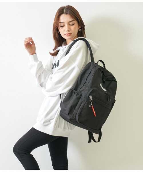 ANAP(アナップ)の「ANAPロゴバックパック(バックパック/リュック・レディース・ブラック×ホワイト/ブラック・FREE)」の14枚目の写真