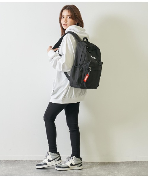 ANAP(アナップ)の「ANAPロゴバックパック(バックパック/リュック・レディース・ブラック×ホワイト/ブラック・FREE)」の3枚目の写真