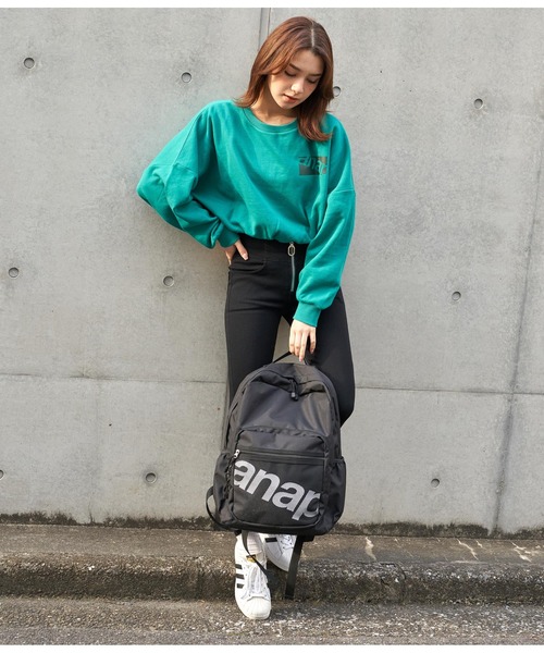 ANAP(アナップ)の「ANAPロゴバックパック(バックパック/リュック・レディース・ブラック×ホワイト/ブラック・FREE)」の16枚目の写真