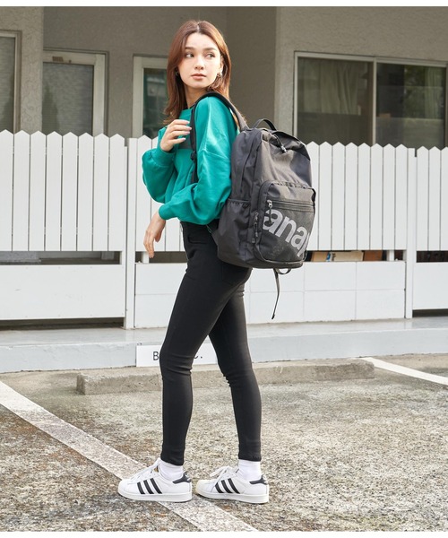 ANAP(アナップ)の「ANAPロゴバックパック(バックパック/リュック・レディース・ブラック×ホワイト/ブラック・FREE)」の10枚目の写真