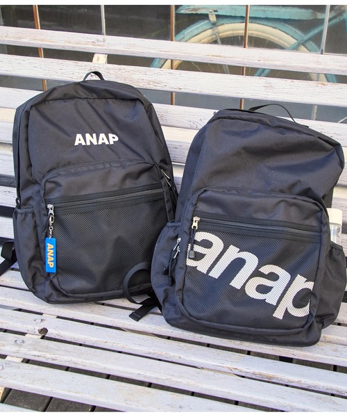 ANAP(アナップ)の「ANAPロゴバックパック(バックパック/リュック・レディース・ブラック×ホワイト/ブラック・FREE)」の19枚目の写真