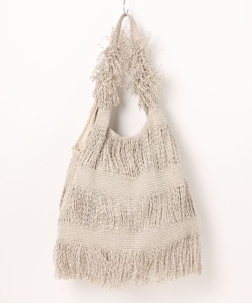 inter-chaussures（インターショシュール）の「【ANITA BILARDI】ラフィアフリンジトートバッグ(Q36304)（トートバッグ・レディース・ブラウン・ALL）」の2枚目の写真