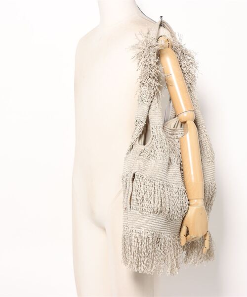inter-chaussures（インターショシュール）の「【ANITA BILARDI】ラフィアフリンジトートバッグ(Q36304)（トートバッグ・レディース・ブラウン・ALL）」の5枚目の写真