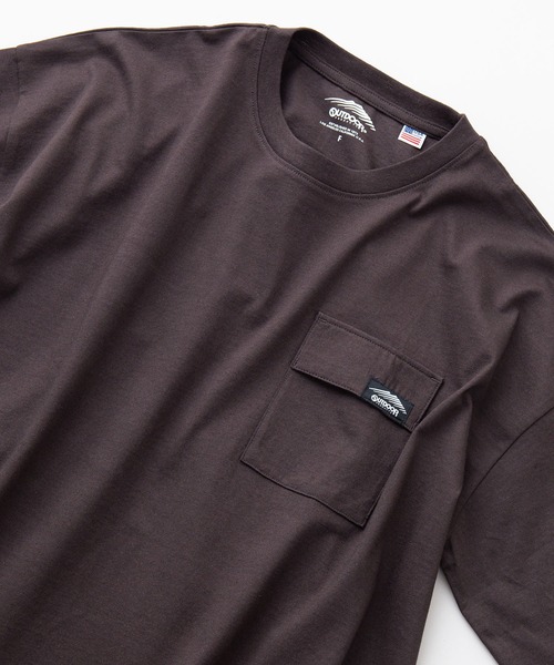 OUTDOOR PRODUCTS APPAREL(アウトドアプロダクツアパレル)の「USAコットン ビッグシルエット ポケットワンピース ワンポイントブランドロゴ(ワンピース・レディース・ベージュ/ブラック/ホワイト/ブラウン・FREE)」の6枚目の写真
