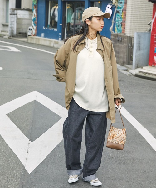 【 】バッジワッフルTシャツ 3色 \"関税込み\" GU公式 | ワッフルT(5分袖)(ボーダー)