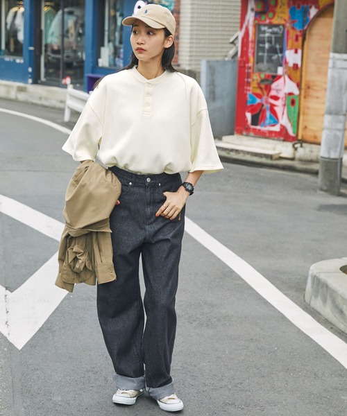 【 】バッジワッフルTシャツ 3色 \