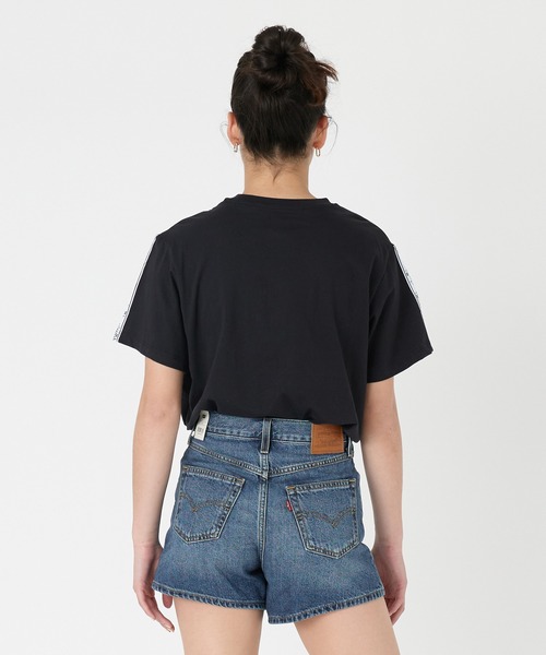 Levi's(リーバイス)の「リーバイス/Levi's グラフィックTシャツ SILVERTAB(TM) ブラック LONG OVAL(Tシャツ/カットソー・レディース・ブラック・M/XS/S)」の4枚目の写真