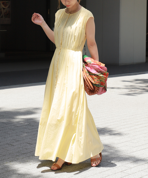 VERMEIL par iena チュニック　ワンピース　コットン　緑　グリーン VERMEIL par iena チュニック ワンピース コットン 緑 グリーン