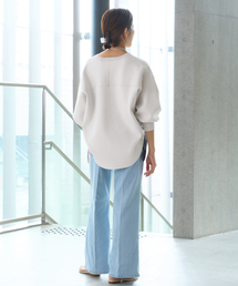 IENA ファインコットンスムースプルオーバー