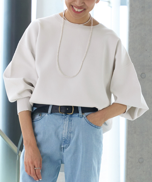 IENA（イエナ）の「ファインコットンスムースプルオーバー