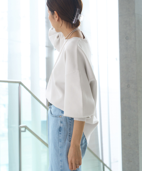 IENA（イエナ）の「ファインコットンスムースプルオーバー