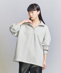 BEAUTY&YOUTH UNITED ARROWS | コットン ハーフジップ スウェット プルオーバー -ウォッシャブル-(スウェット)