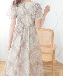 【新品未使用】ウィルセレクション レース×チェックフリルワンピース WILLSELECTION（ウィルセレクション）の「レース×チェックフリル