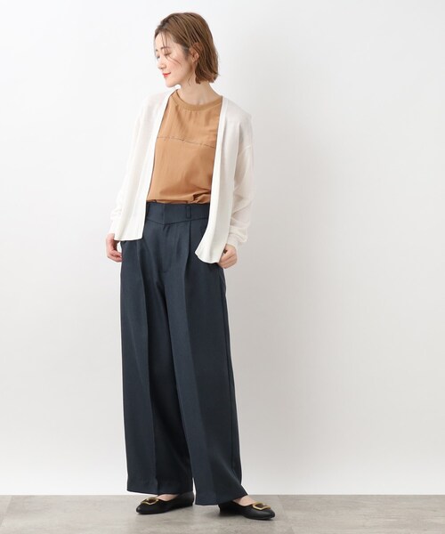 grove(グローブ)の「◆【洗える】さらさらひんやりベーシックカーデ!(カーディガン/ボレロ・レディース・ブラック/ブルー/オフホワイト/ナチュラル/ホワイト系9・03/02/01/04/05)」の6枚目の写真