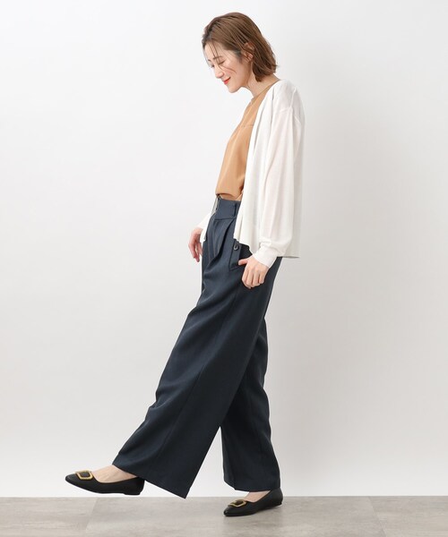 grove(グローブ)の「◆【洗える】さらさらひんやりベーシックカーデ!(カーディガン/ボレロ・レディース・ブラック/ブルー/オフホワイト/ナチュラル/ホワイト系9・03/02/01/04/05)」の7枚目の写真