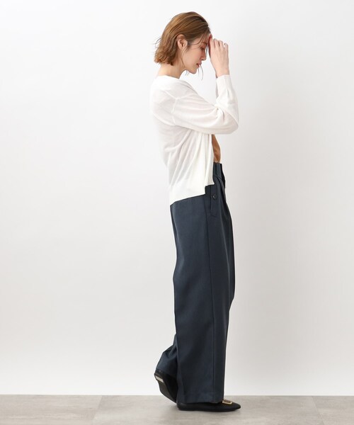 grove(グローブ)の「◆【洗える】さらさらひんやりベーシックカーデ!(カーディガン/ボレロ・レディース・ブラック/ブルー/オフホワイト/ナチュラル/ホワイト系9・03/02/01/04/05)」の8枚目の写真